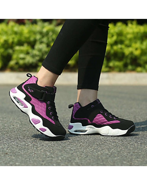 Women's Athletic Shoes Comfort Synthetic Party & Evening / Athletic / Casual Flat Heel Lace-upPurple /