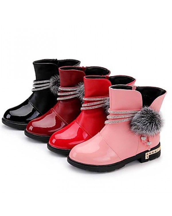 Girl's Boots Spring / Fall / Winter Snow Boots / Motorcycle Boots / Bootie / Comfort Leather Outdoor /  Casual  Zipper  