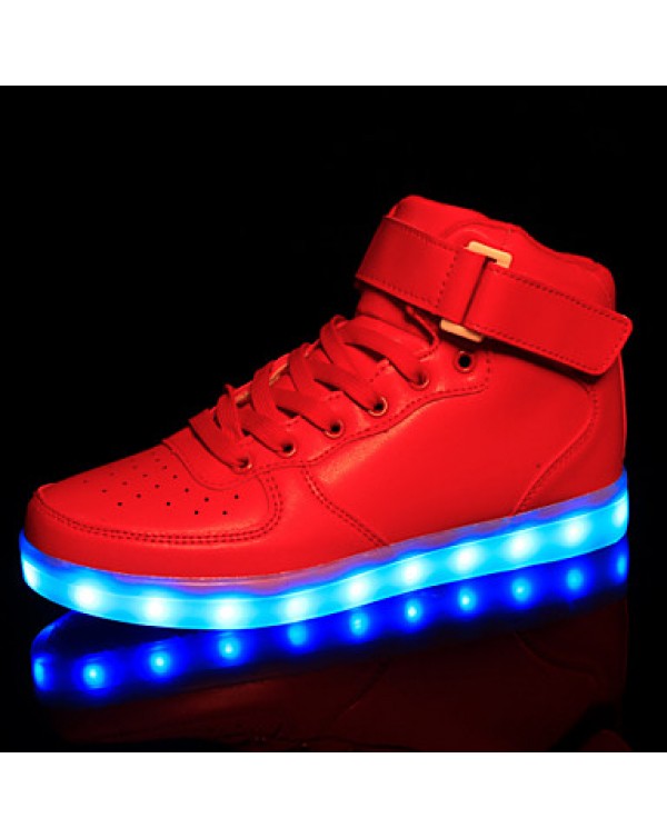 LED Shoes Boys' Shoes Athletic / Casual Synthetic Fashion Sneakers Black / Red / White  