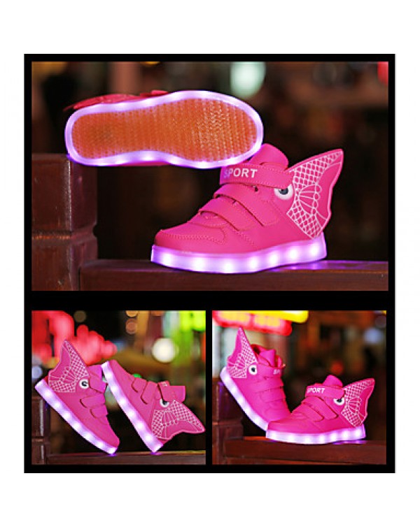 Boy's Boots Spring / Summer / Fall / Winter Comfort PU Outdoor / Athletic / Casual Flat Heel Others LED shoes  