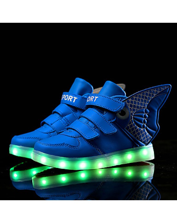 Boy's Boots Spring / Summer / Fall / Winter Comfort PU Outdoor / Athletic / Casual Flat Heel Others LED shoes  