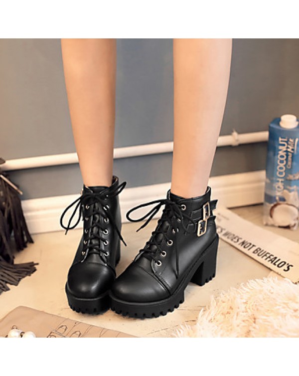 Women's Boots Platform / Fashion Boots / Bootie Leatherette Outdoor / Office & Career / Casual Platform Others