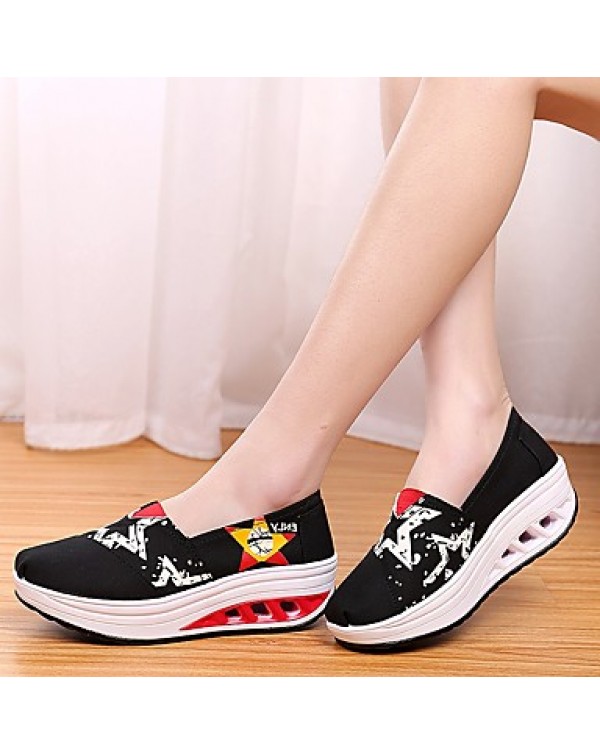 Women's Shoes Tulle Spring /Winter Wedges / Roller Skate Shoes / Creepers / Comfort / Flats Sneakers /