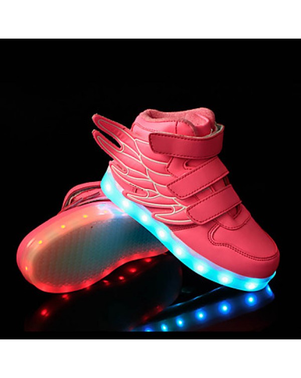 LED Shoes Boys' Shoes Athletic / Casual Synthetic Fashion Sneakers Black / Blue / Green / Pink / Red / White  