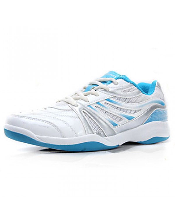 Women‘s Running Athletic Shoes Fall Comfort PU / Tulle Athletic Platform Lace-up Blue Badminton