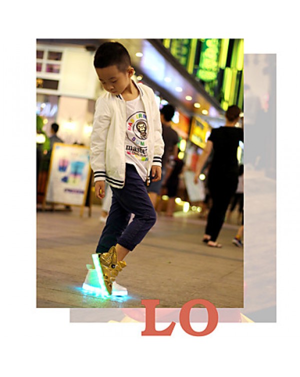 Boy's Boots Spring / Summer / Fall / Winter Comfort PU Outdoor / Athletic / Casual Flat Heel Others LED shoes  