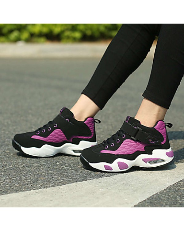 Women's Athletic Shoes Comfort Synthetic Party & Evening / Athletic / Casual Flat Heel Lace-upPurple /
