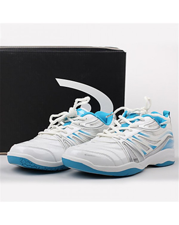 Women‘s Running Athletic Shoes Fall Comfort PU / Tulle Athletic Platform Lace-up Blue Badminton