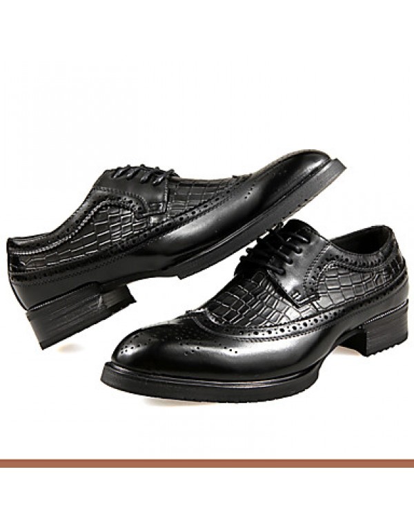 Men's Shoes Office & Career / Party & Evening / Casual Leather Oxfords Black / Brown  