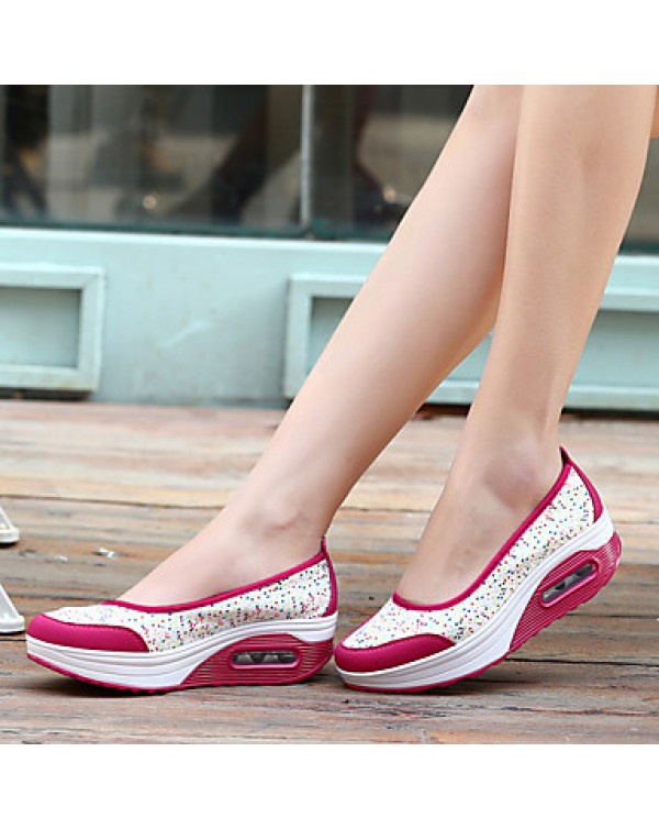 Women's Shoes Fabric Spring / Summer / Fall / Winter Wedges / Roller Skate Shoes / Creepers / Comfort /