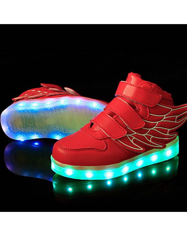 LED Shoes Boys' Shoes Athletic / Casual Synthetic Fashion Sneakers Black / Blue / Green / Pink / Red / White  