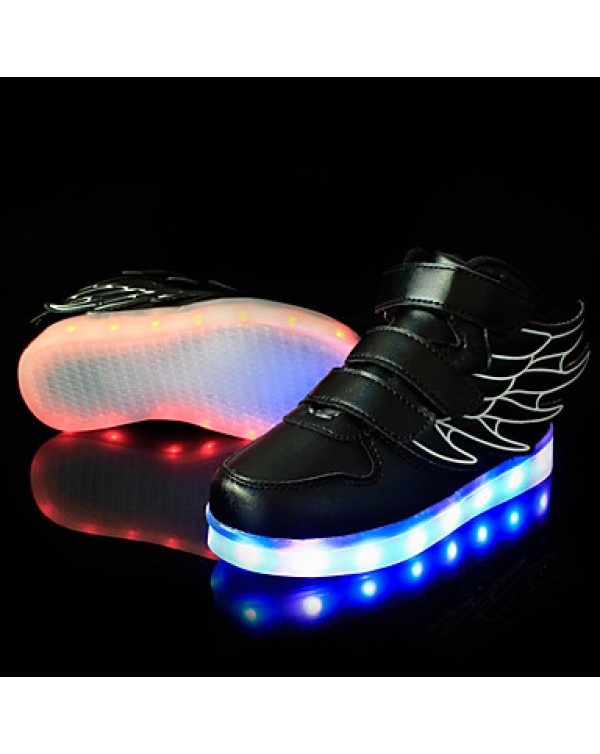 LED Shoes Boys' Shoes Athletic / Casual Synthetic Fashion Sneakers Black / Blue / Green / Pink / Red / White  