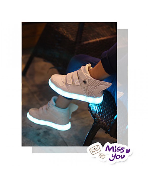 Boy's Boots Spring / Summer / Fall / Winter Comfort PU Outdoor / Athletic / Casual Flat Heel Others LED shoes  