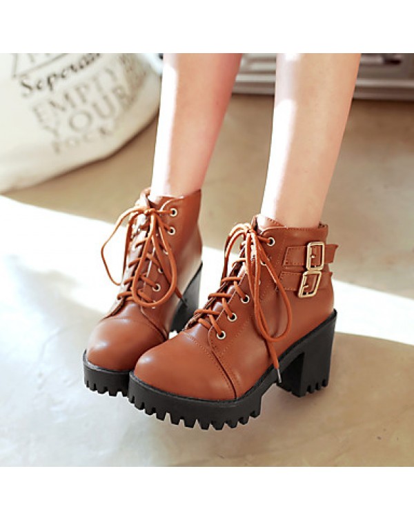 Women's Boots Platform / Fashion Boots / Bootie Leatherette Outdoor / Office & Career / Casual Platform Others