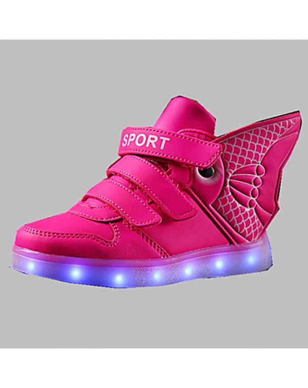 Boy's Boots Spring / Summer / Fall / Winter Comfort PU Outdoor / Athletic / Casual Flat Heel Others LED shoes  