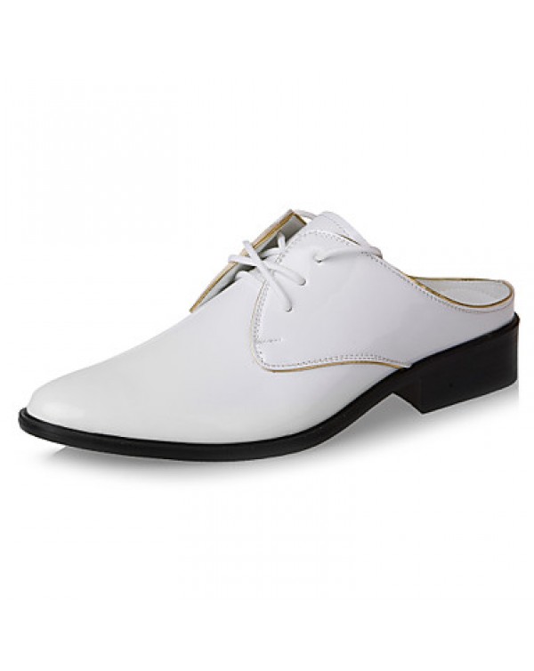 Men's Shoes Casual Leatherette Clogs & Mules Black/White  