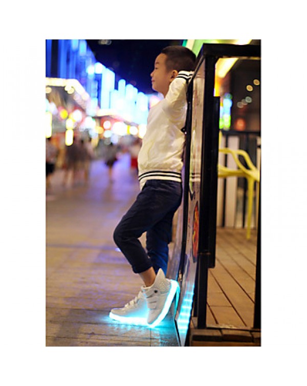 Boy's Boots Spring / Summer / Fall / Winter Comfort PU Outdoor / Athletic / Casual Flat Heel Others LED shoes  