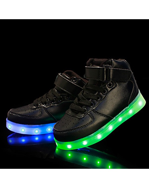 LED Shoes Boys' Shoes Athletic / Casual Synthetic Fashion Sneakers Black / Red / White  