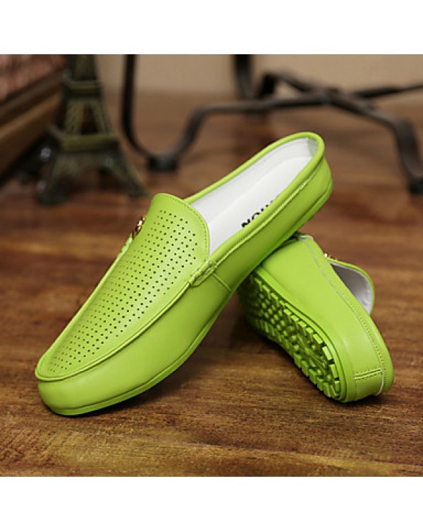 Men's Shoes Casual Clogs & Mules Green/White/Orange  