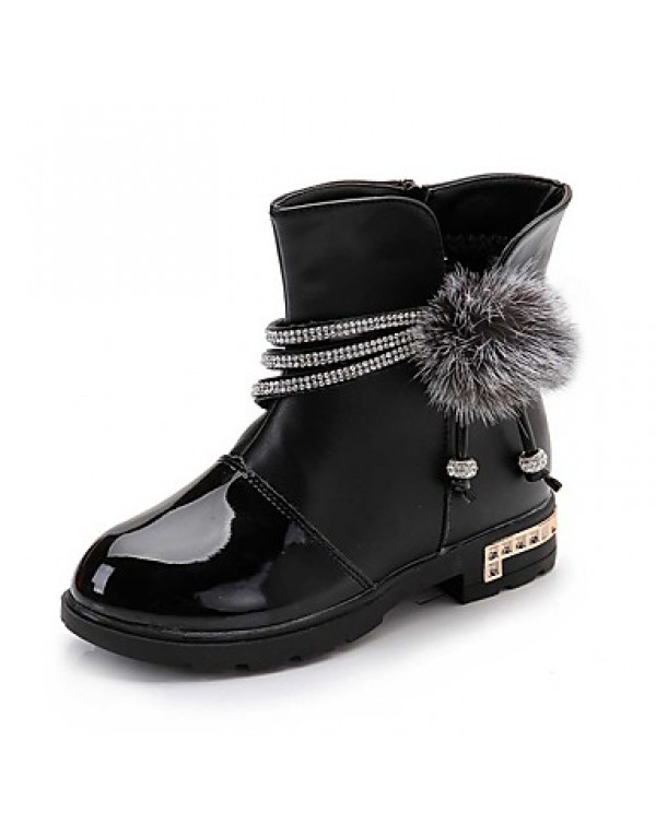 Girl's Boots Spring / Fall / Winter Snow Boots / Motorcycle Boots / Bootie / Comfort Leather Outdoor /  Casual  Zipper  