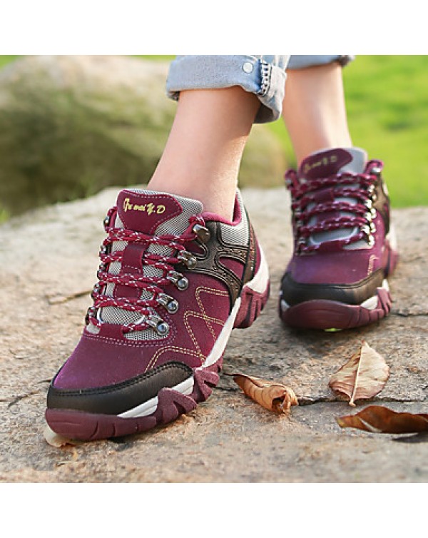 Unisex / Women's / Men's Spring / Summer / Fall / Winter Comfort Suede Lace-up Black / Brown / Green / Purple / Coral Hiking